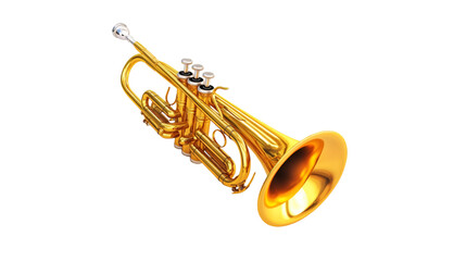 Obraz premium Golden Trumpet Musical Instrument Jazz Music Brass Band