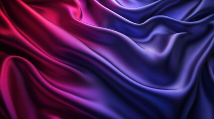 Draped fabric shows vibrant colors with intricate folds and curves