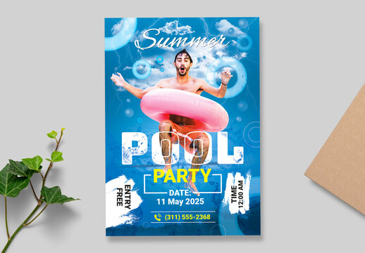 Pool Party Summer Flyer