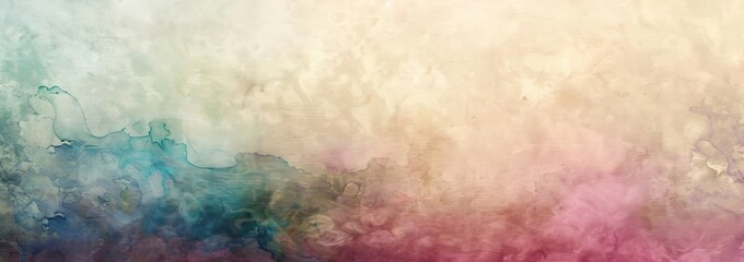 Fototapeta premium Abstract Watercolor Background With Blended Textures In Muted Hues. Perfect For Adding Depth To Designs.