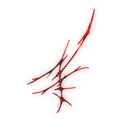 3d y2k red chrome neotribal element