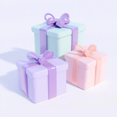 Obraz premium gift boxes with bows