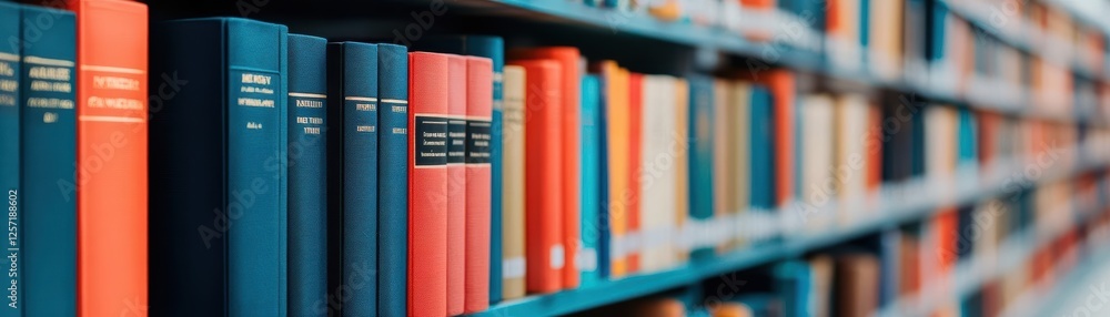 Poster collection of various books neatly arranged on a wooden bookshelf in a cozy reading environment