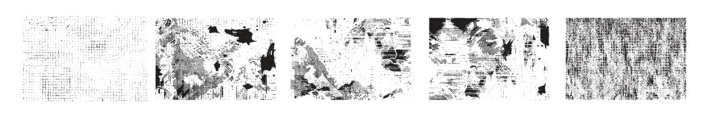 Overlay textures set stamp with grunge effect old damage dirty grainy scratches