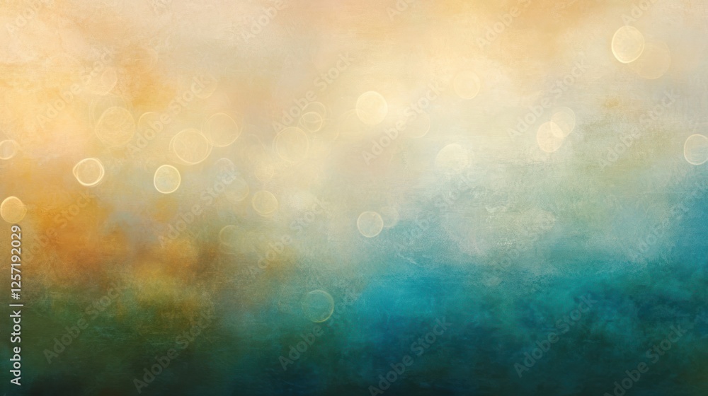 Aufkleber dreamy background features blurred circles of light over hazy colors