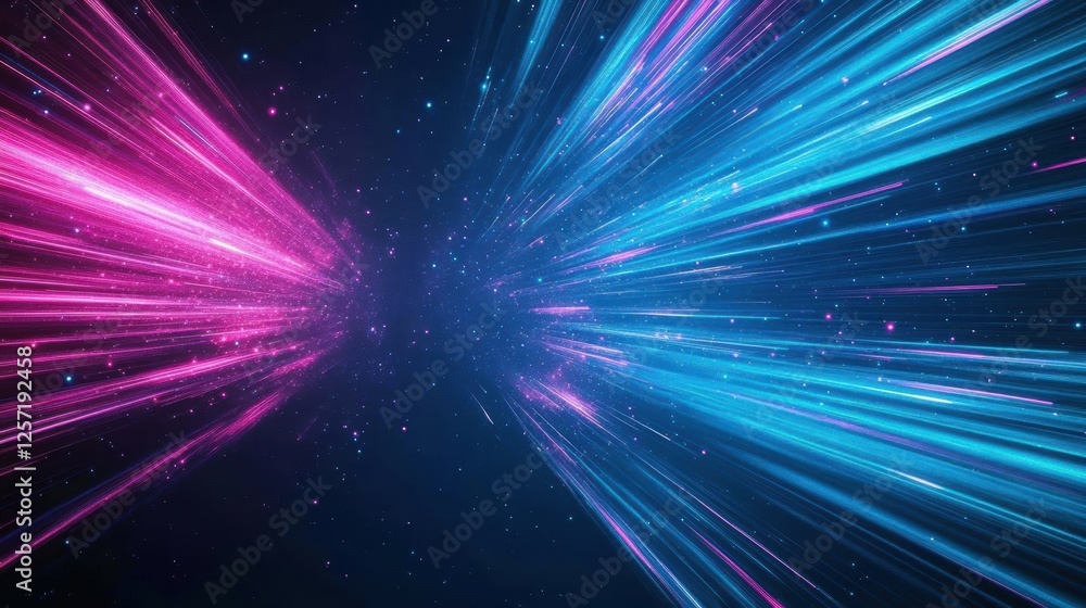 Aufkleber colorful abstract background featuring a dynamic star burst design with vibrant hues and gradients