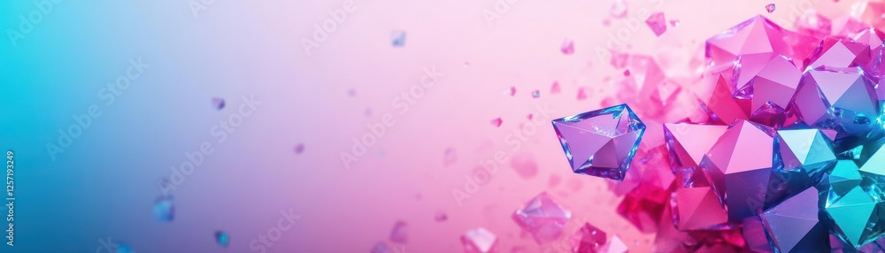 Aufkleber colorful background filled with many small crystals creating a vibrant and decorative texture