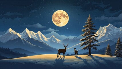 Luminous Dark Blue Wallpaper with Radiant Accents