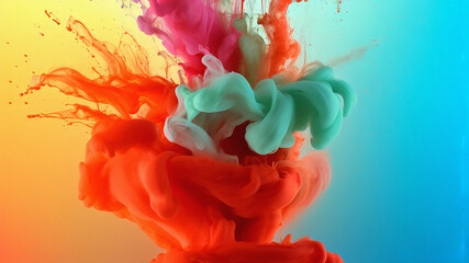 Obraz premium Paint, paint, vortex, flying, splashing, pattern, background