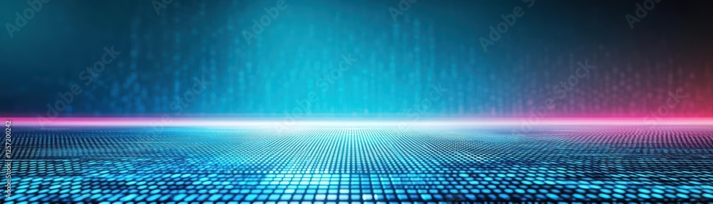 Aufkleber Abstract background with blue and red colors featuring a geometric grid pattern design
