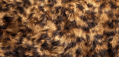 Glowing tones and layered patterns on speckled brown-and-golden fur.
