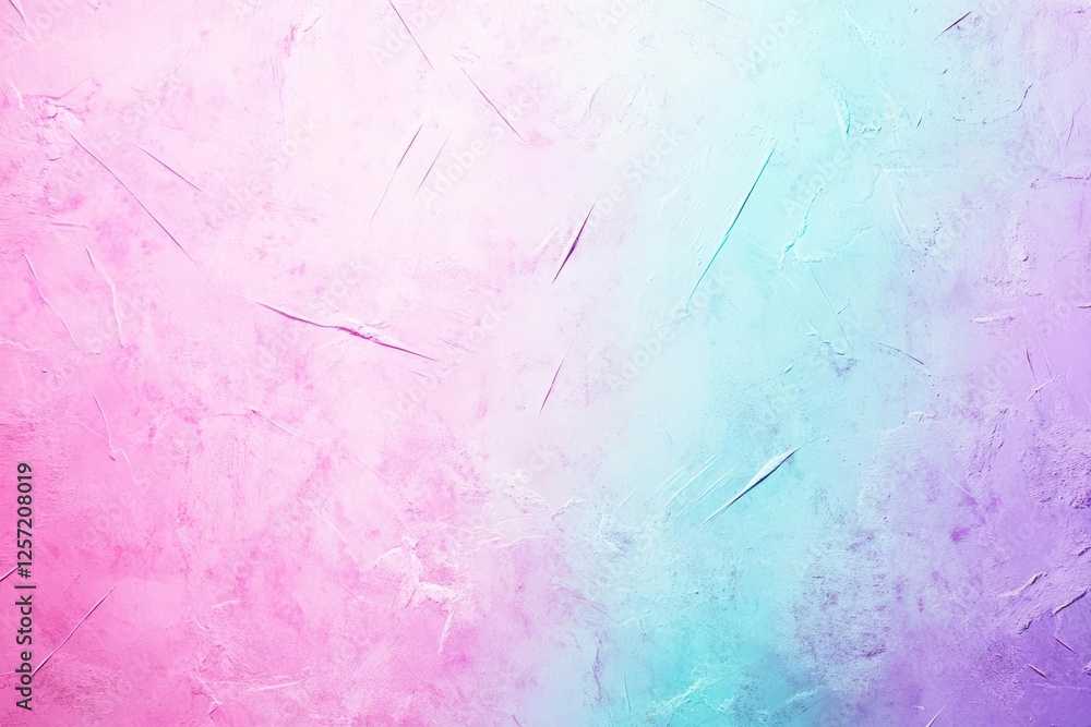 Poster Pink and blue background with a white stripe creating a modern abstract design