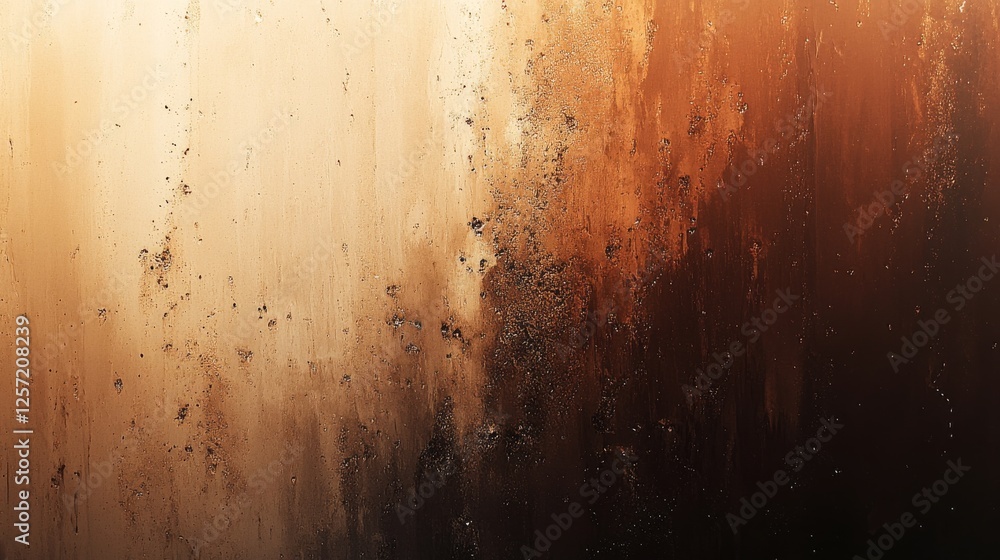 Poster abstract background displays a gradient of rust and brown tones