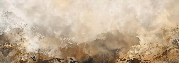 Elegant Earthy Abstract Background With Watercolor Textures And Gold Accents For Sophisticated Designs.