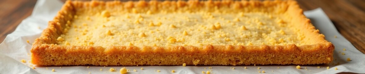 texture shot of graham cracker crust on a flat surface, baked, graham cracker