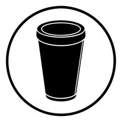 Coffee Cup Icon Vector Illustration for Drink, Hot Beverage, Cafe, Tea, and Restaurant Designs