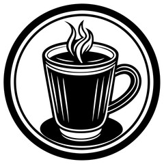 Coffee Cup Icon Vector Illustration for Drink, Hot Beverage, Cafe, Tea, and Restaurant Designs