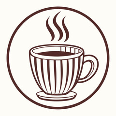 Coffee Cup Icon Vector Illustration for Drink, Hot Beverage, Cafe, Tea, and Restaurant Designs