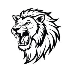 lion head vector illustration