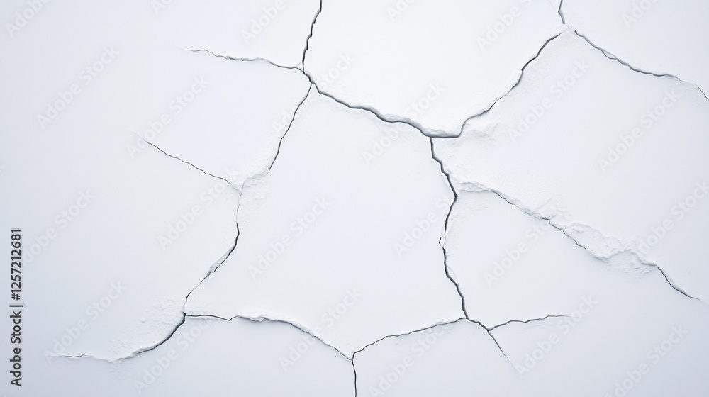 Poster cracked surface texture: an abstract image showcasing a detailed texture of cracks spreading across 