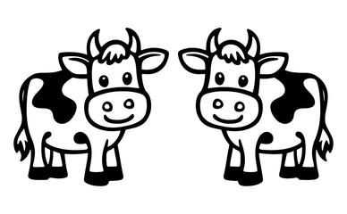 cow vector 