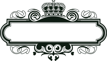 wedding invitation card border, Royal vintage border or frame for islamic design and wedding