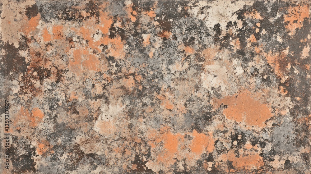 Poster Abstract texture showing a rusty aged and weathered surface