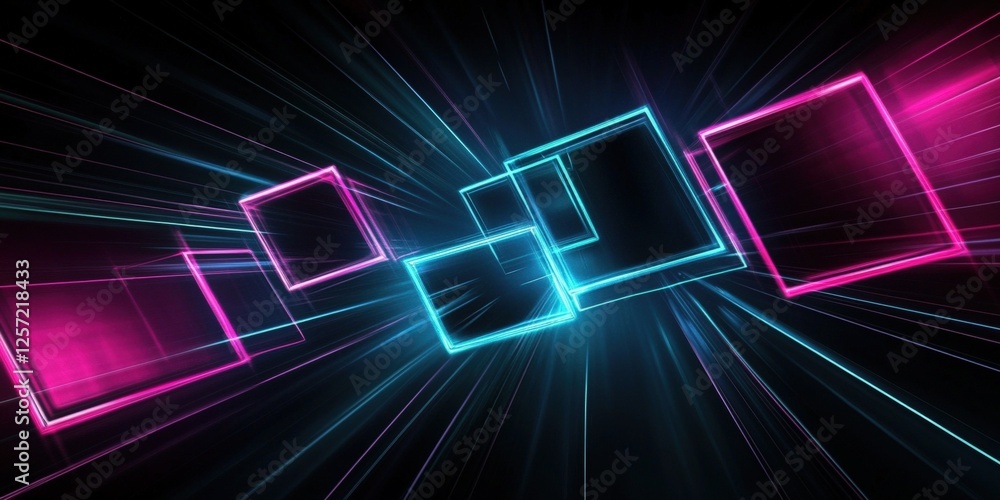 Poster digital background perfect for tech processes, neural networks, artificial intelligence, data transf