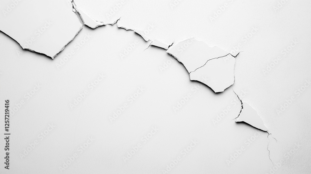 Poster cracked wall texture: a close-up shot reveals a delicate network of cracks spiderwebbing across a sm