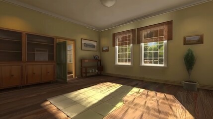 Sunlit Room Interior Design: A Serene and Tranquil Space