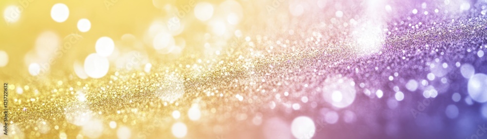 Poster Gradient background filled with a cascade of shimmering sparkles