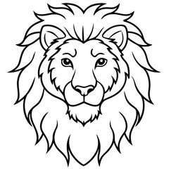 lion head vector