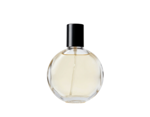 perfume bottle isolated on white