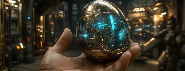 Tech egg held, future lab, game promo