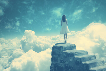 The Girls is look at the sky