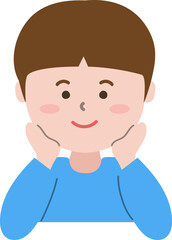 귀여운 어린이 미소