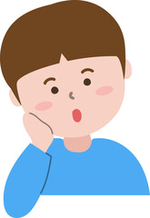 궁금한 표정 어린이