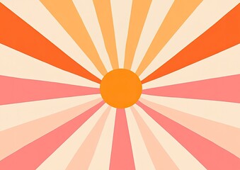 Retro sunburst pattern background