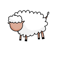 Hand drawn sheep