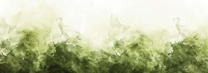 Abstract Watercolor Painting With Green Hues. A Blend Of Textures Creating A Calming And Artistic Backdrop.