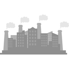 Naklejka premium Air Polution City