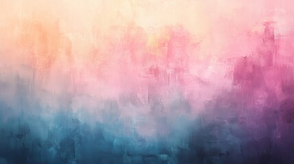 Fototapeta premium Soft gradient of colors abstract painting with textures shown