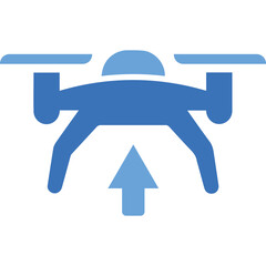 Obraz premium Drone, raise, up icon