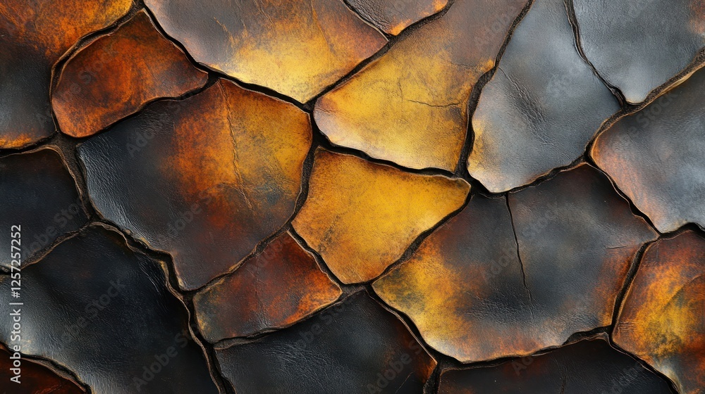 Poster Abstract background showing multicolored stones with dark grout lines