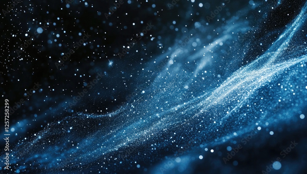 Poster blue particle wave abstract background texture