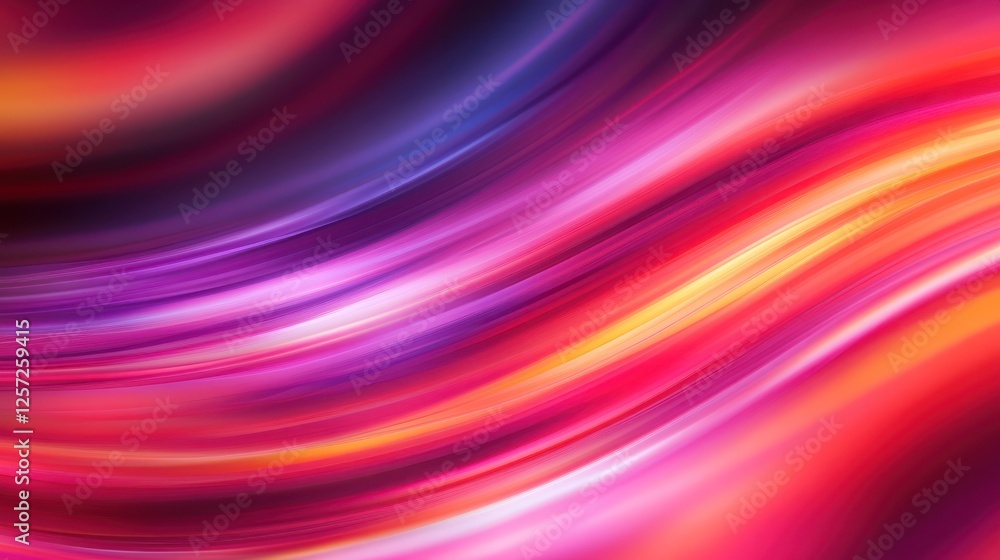 Poster colorful abstract background displaying smooth flowing streaks of blended color