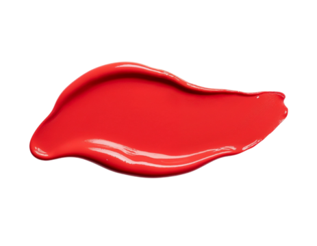 red lipstick isolated on white