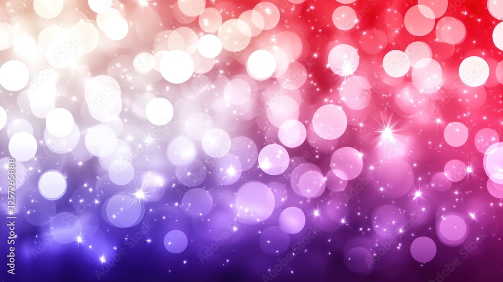 Aufkleber Abstract background features bokeh circles and starlight in vibrant colors