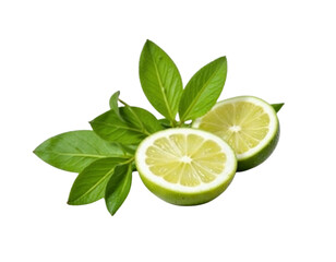 lime on white background