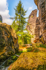 Cesko Svycarsko, Bohemian Switzerland - Tiske Steny on the North of Czech Republic